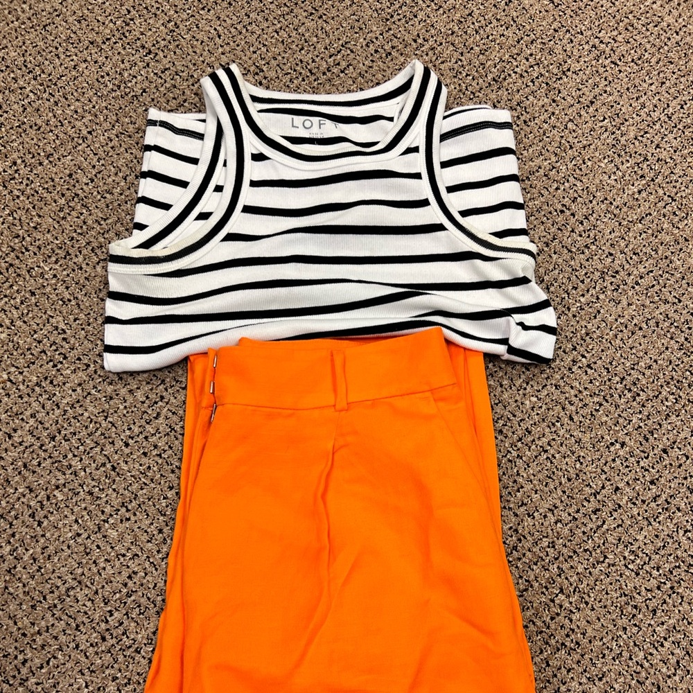 Ann Taylor Loft pants and top